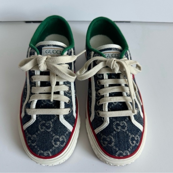 Gucci Shoes - Gucci Blue and Green Sneakers